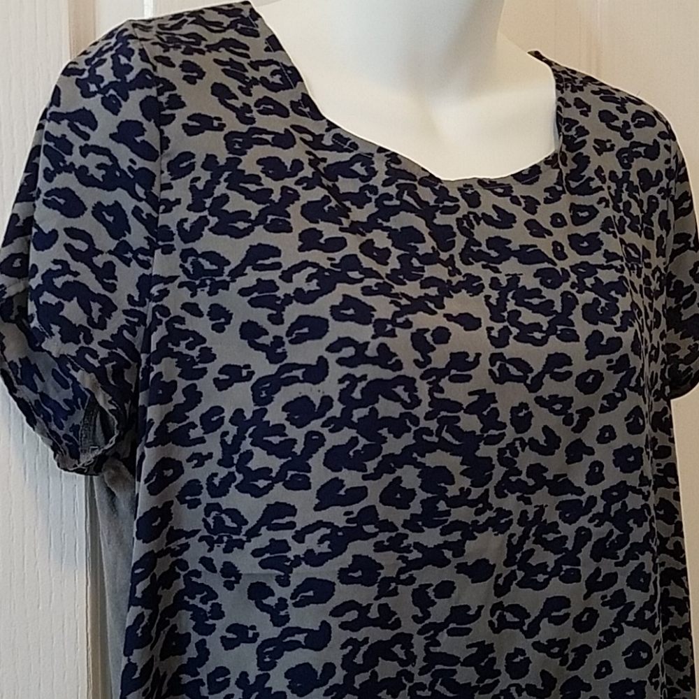 Gap Leopard Print Blouse Medium